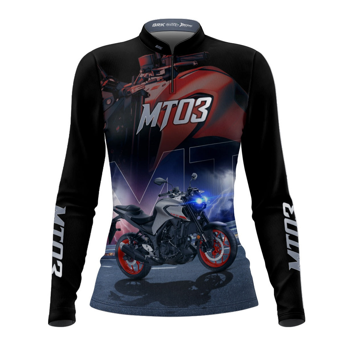 Camisa de Motociclismo Feminina Brk MT03 com Proteção UV50+