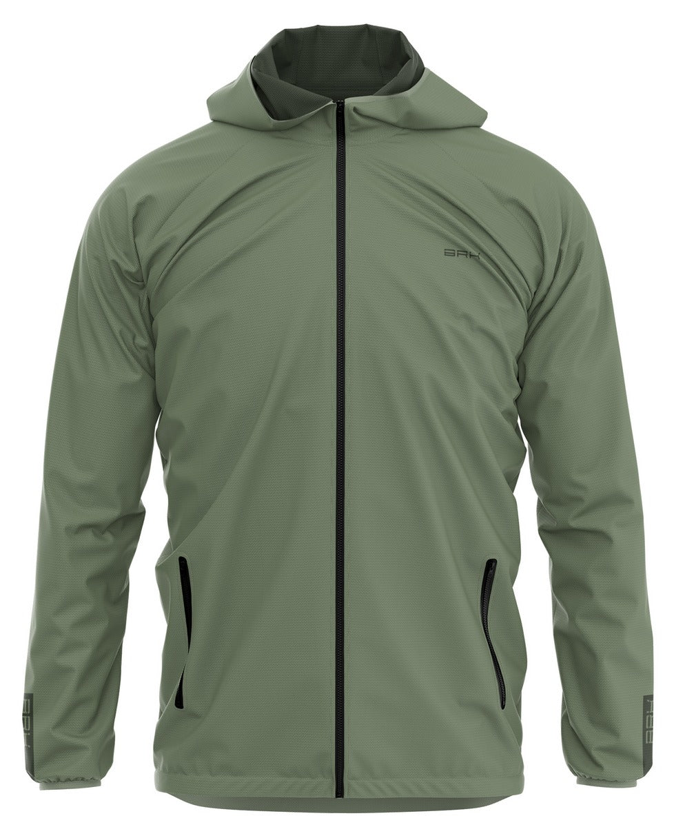 Jaqueta Corta Vento Impermeável Brk Verde Cargo com Proteção UV50+