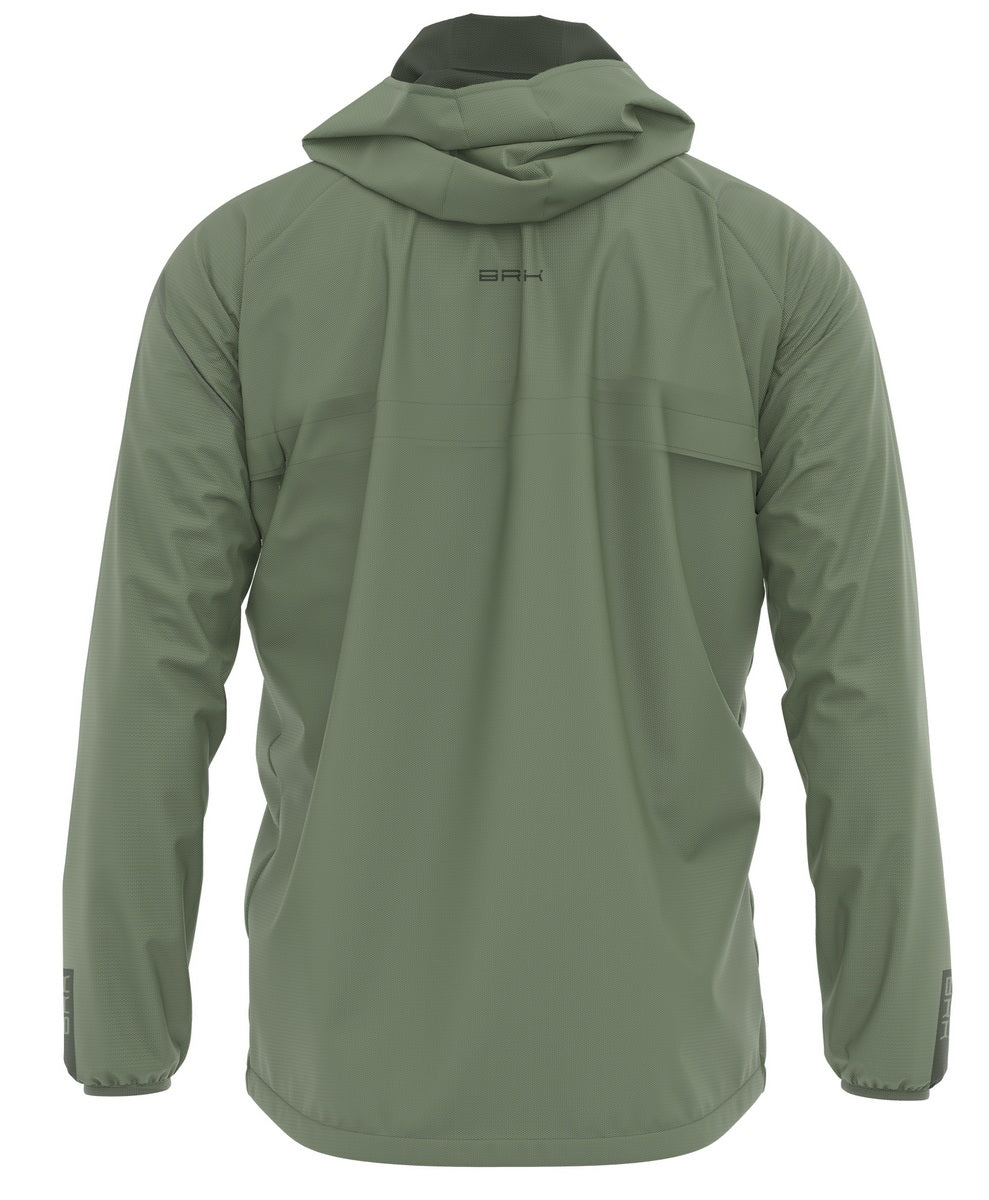 Jaqueta Corta Vento Impermeável Brk Verde Cargo com Proteção UV50+