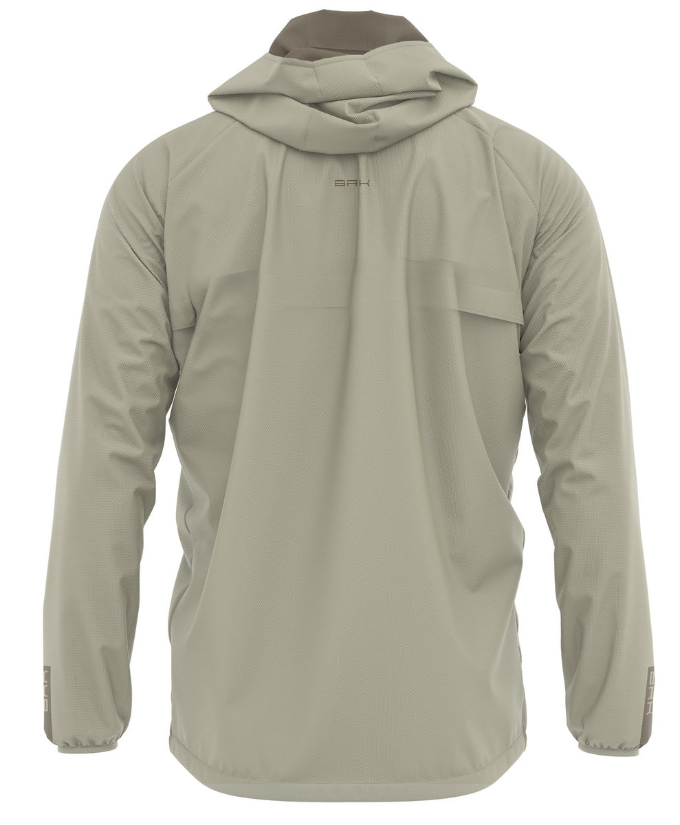 Jaqueta Corta Vento Impermeável Brk Bege Cargo com Proteção UV50+