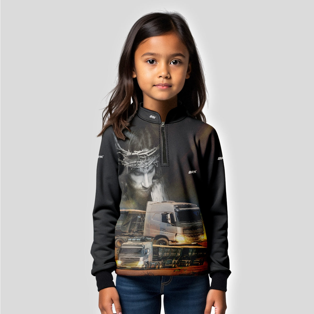 Camisa Infantil Brk Rodagem com Proteção Solar UV50+