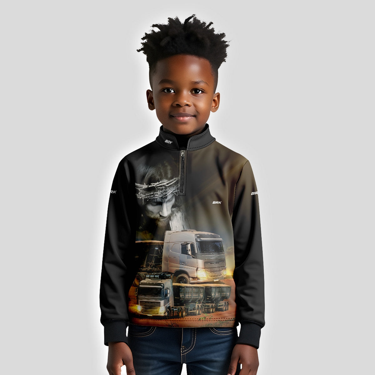 Camisa Infantil Brk Rodagem com Proteção Solar UV50+