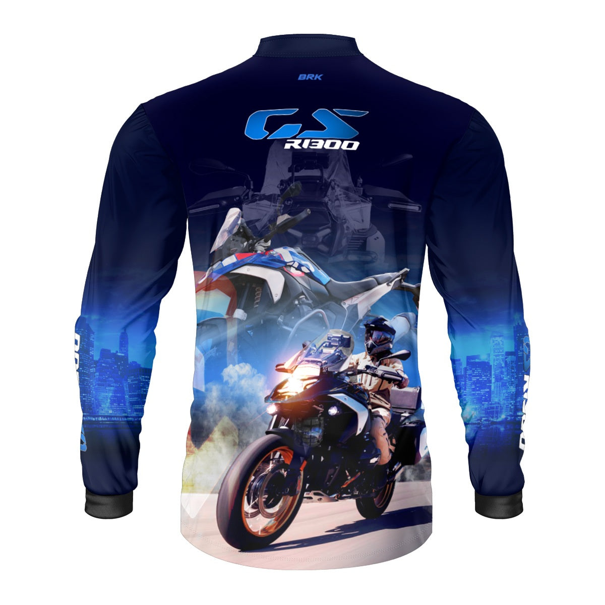 Camisa de Motociclismo Brk Azul GS R1300 com Proteção UV50+