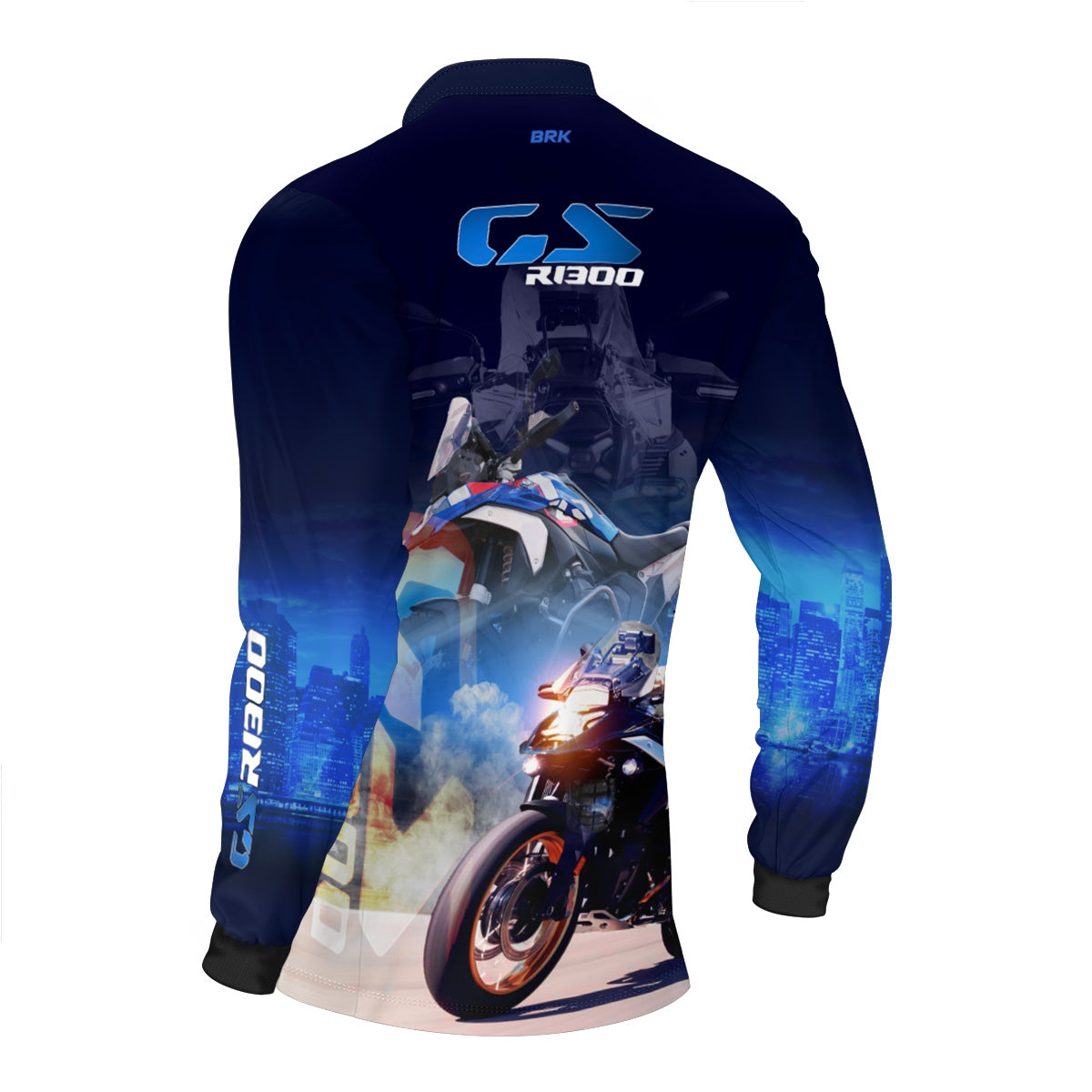 Camisa de Motociclismo Brk Azul GS R1300 com Proteção UV50+