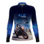 Camisa de Motociclismo Feminina Brk Azul GS R1300 com Proteção UV50+