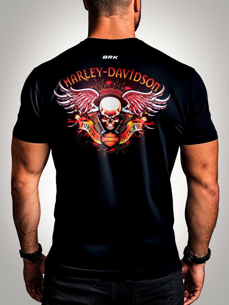 Camisa Harley Davidson Skull Brk com Proteção UV50