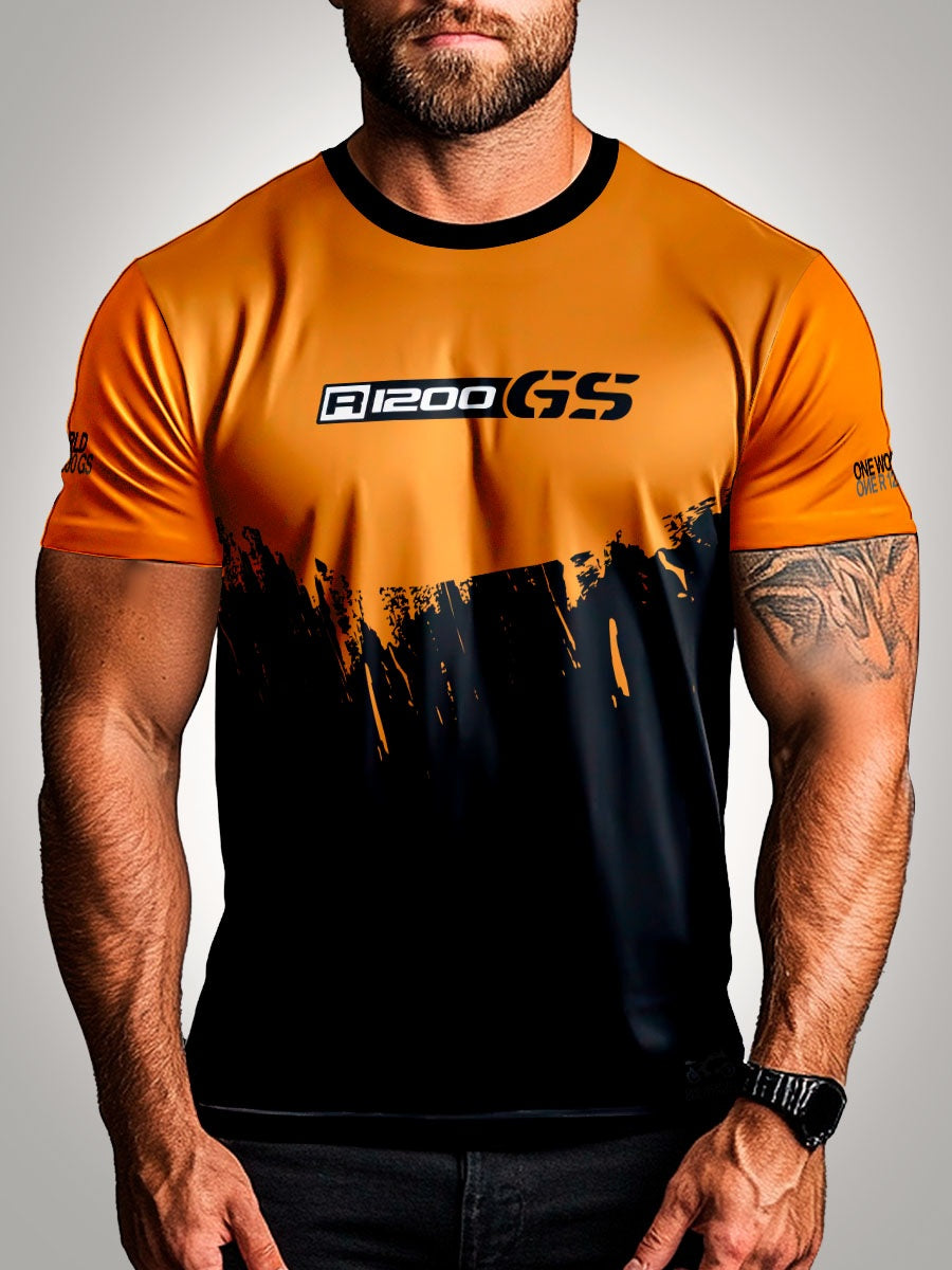 Camisa GS 1200 Black Orange Brk com Proteção UV50