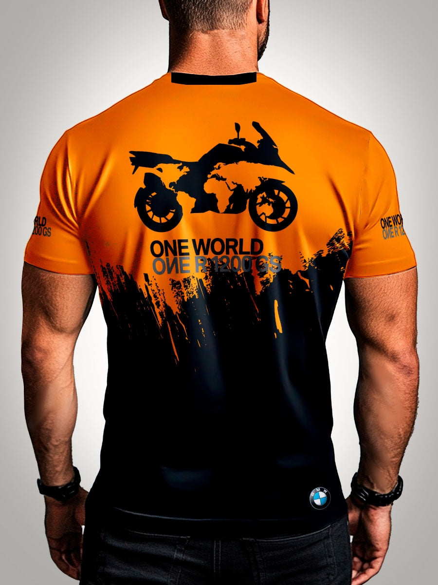 Camisa GS 1200 Black Orange Brk com Proteção UV50