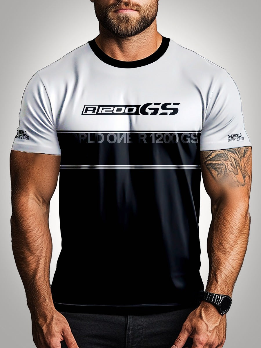 Camisa GS 1200 Black White Brk com Proteção UV50