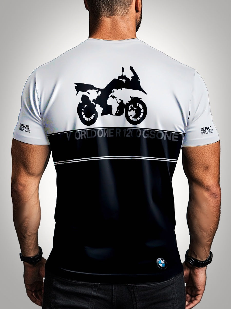 Camisa GS 1200 Black White Brk com Proteção UV50