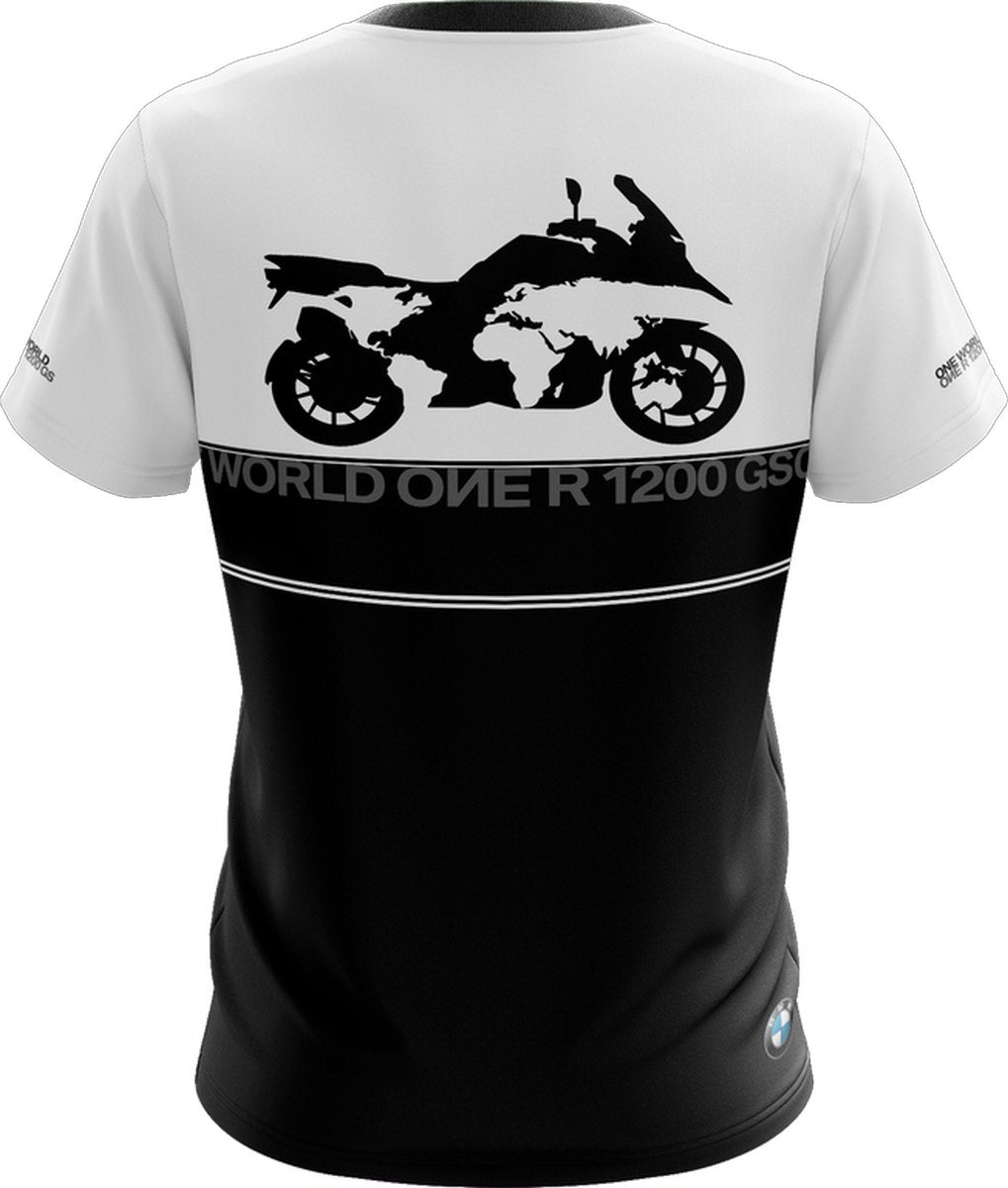 Camisa GS 1200 Black White Brk com Proteção UV50