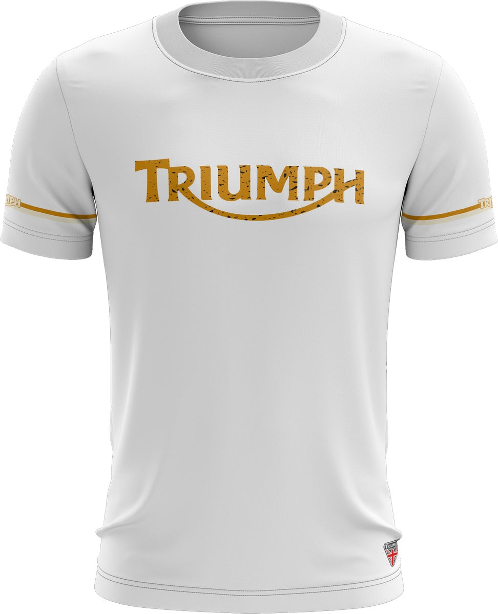 Camisa Triumph England White Brk com Proteção UV50