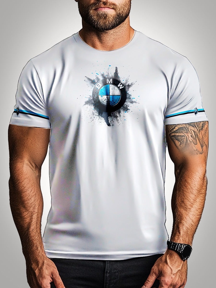 Camisa Motors Branca Brk com Proteção UV50