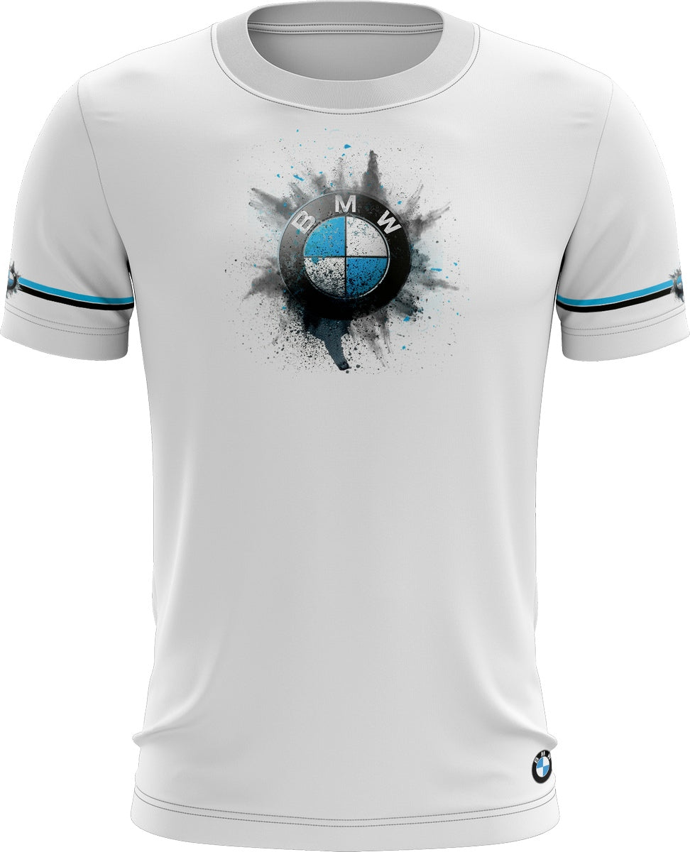Camisa Motors Branca Brk com Proteção UV50
