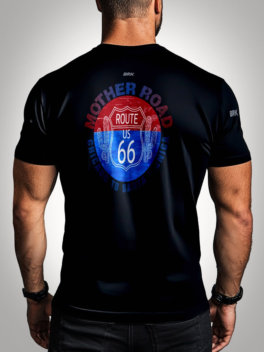 Camisa Preta Rota 66 USA Brk com Proteção UV50