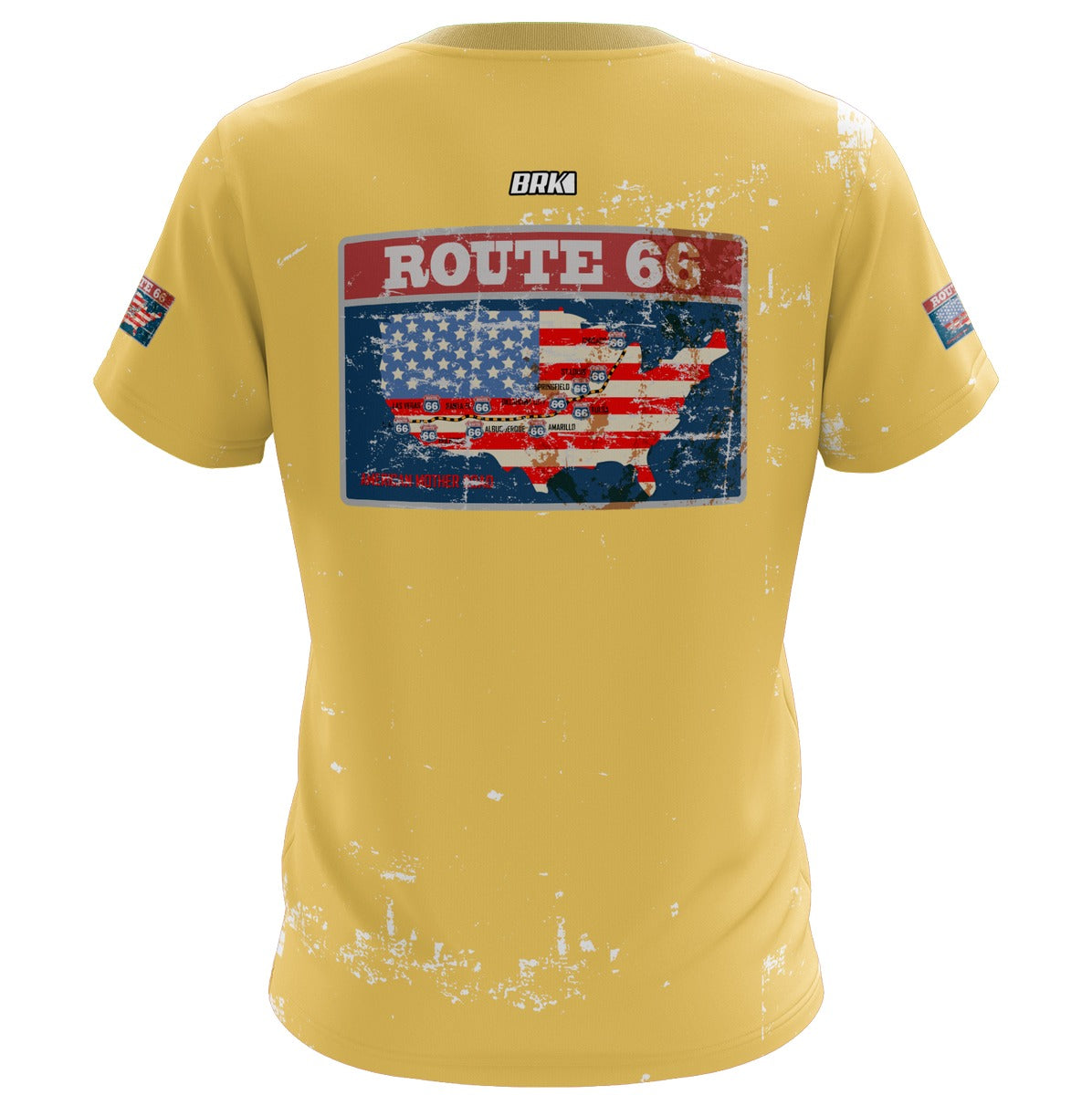 Camisa Viagem Rota 66 Estados Unidos Bege Brk com Proteção UV50