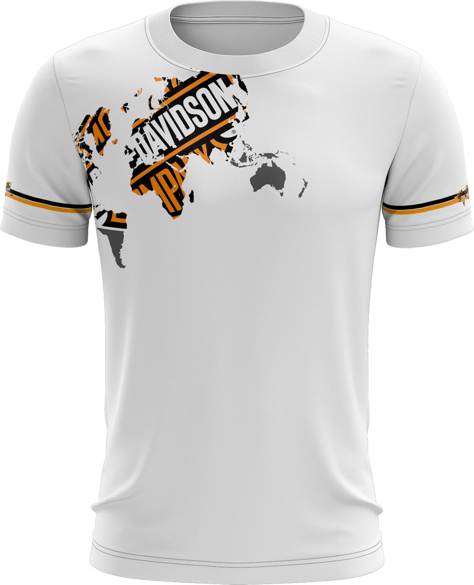Camisa Harley Davidson World Branca Brk com Proteção UV50