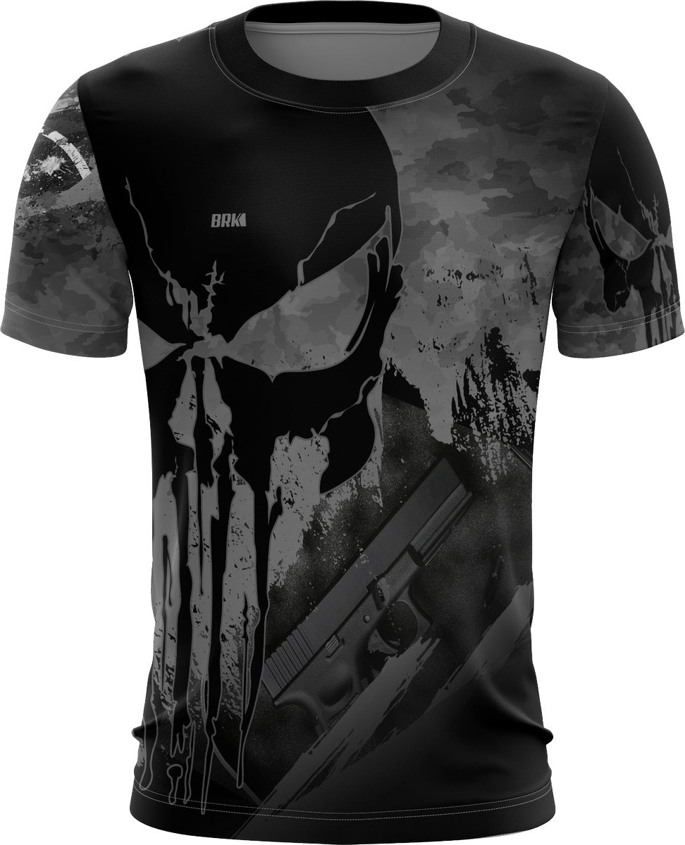 Camisa Caveira Camuflada 9mm Brk com Proteção UV50
