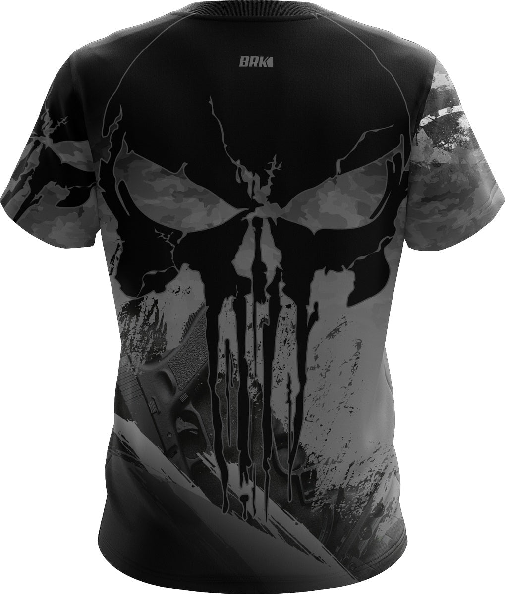 Camisa Caveira Camuflada 9mm Brk com Proteção UV50
