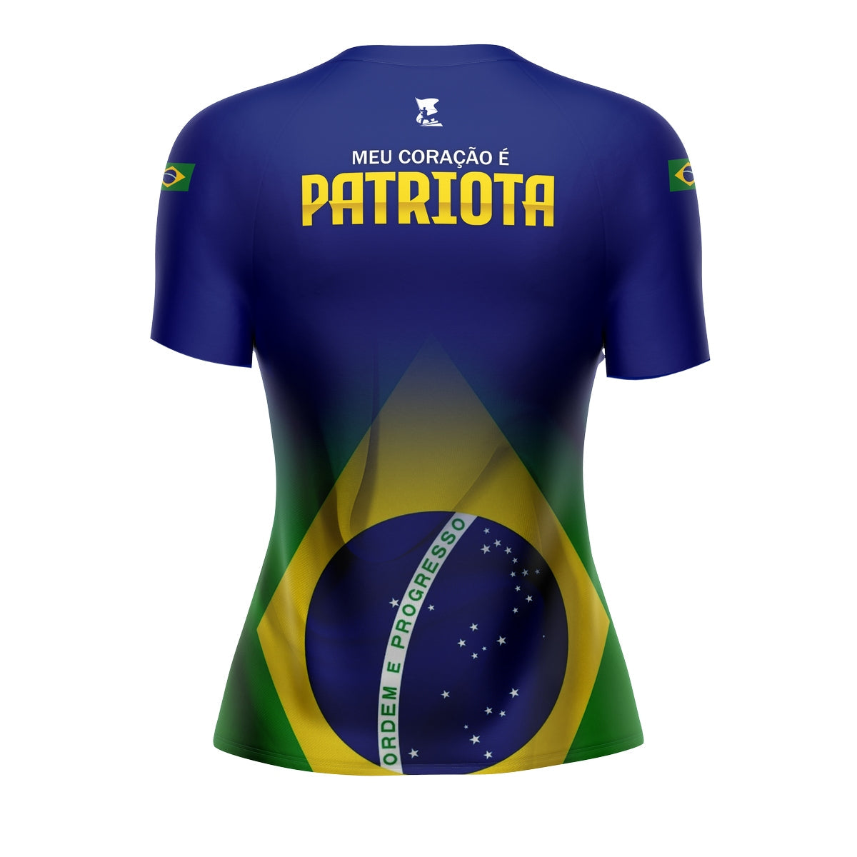 Camisa Brasil Patriota Feminina Brk Azul com Proteção UV50