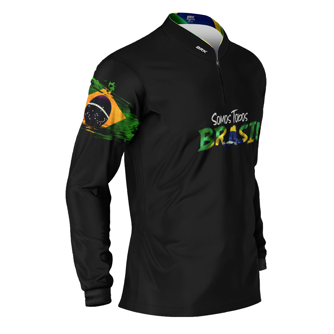 Camisa de Motociclismo Brk Patriota com Proteção Solar UV50+