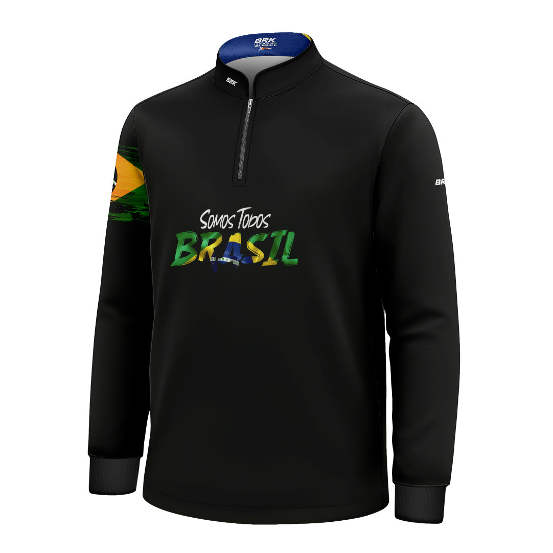 Camisa de Motociclismo Infantil Brk Patriota com Proteção Solar UV50+