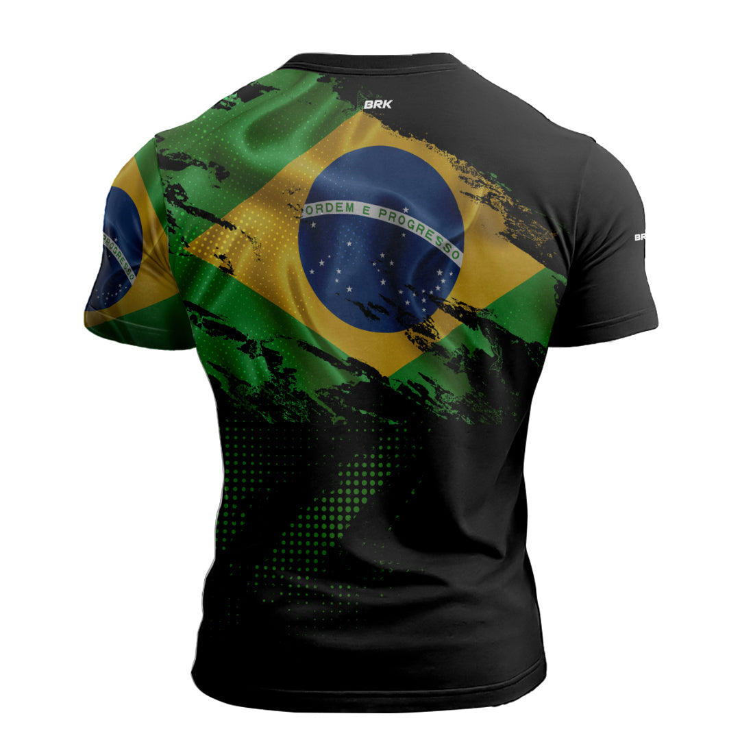 Camiseta de Motociclismo Brk 7 Setembro Independência Brasil com Proteção Solar UV50+