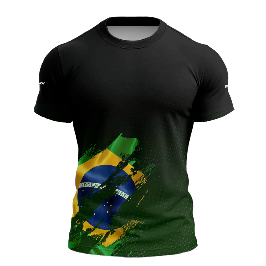 Camiseta de Motociclismo Brk Brasil Lateral com Proteção Solar UV50+