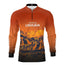 Camisa de Motociclismo Brk Laranja Expedição Ushuaia com Proteção UV50