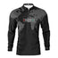 Camisa Manga Longa com Proteção UV50 Brk Preto Mapa Mundi 6 Marchas