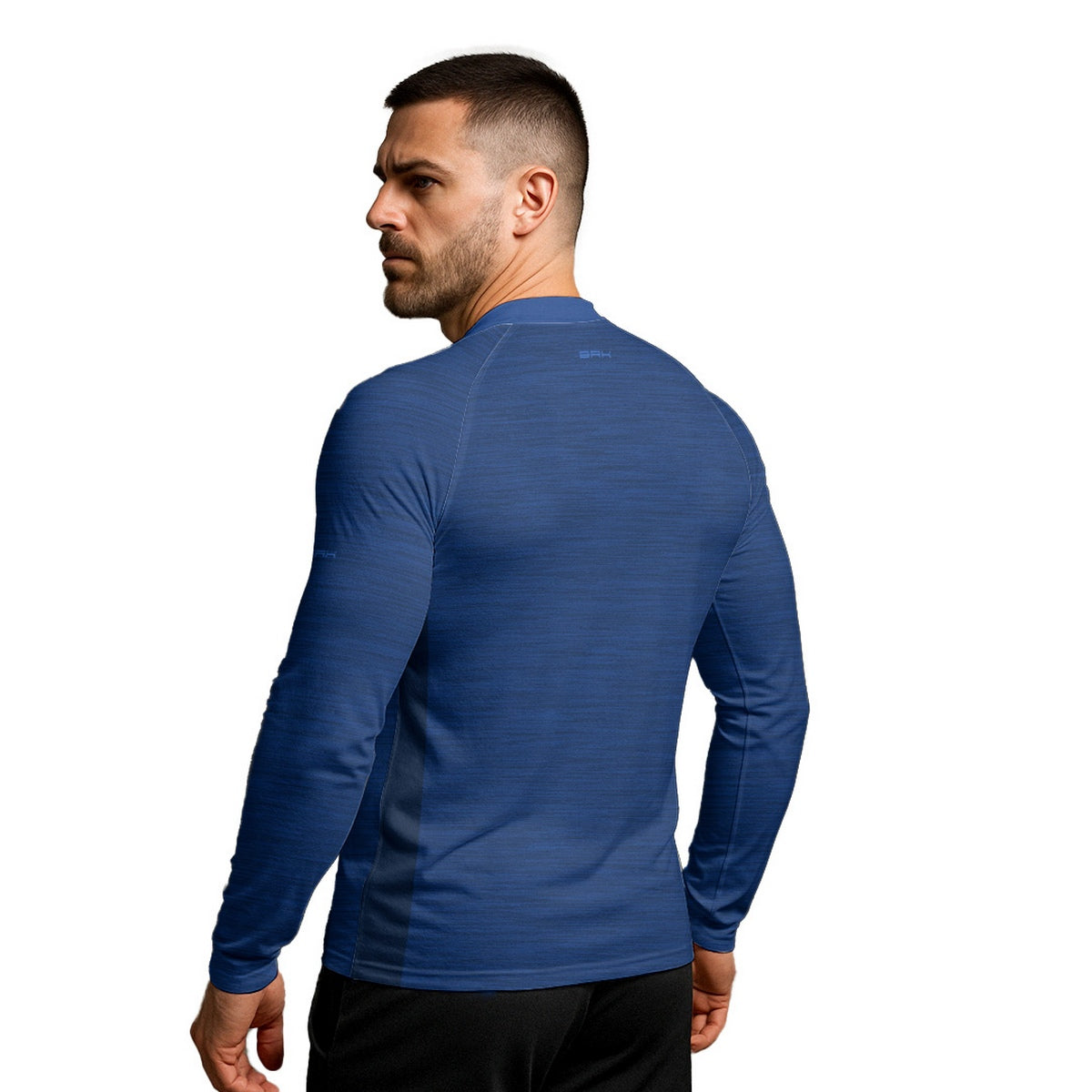 Camisa Segunda Pele Brk Clean Mescla Azul Royal com Proteção UV50