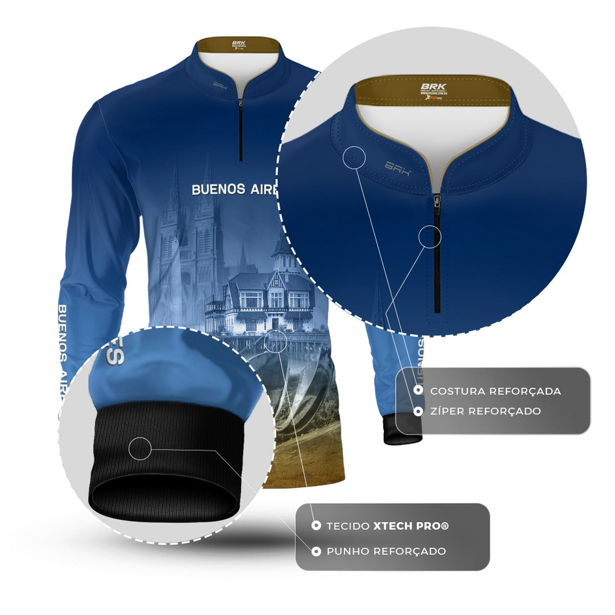 Camisa de Expedição Brk Viagem a Buenos Aires com Proteção UV50
