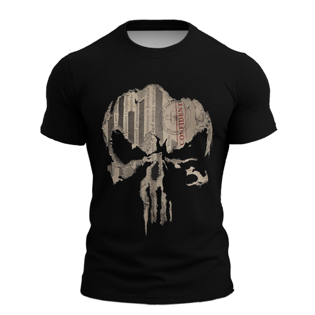 Camisa Manga Curta Brk Caveira Punisher com Proteção UV50