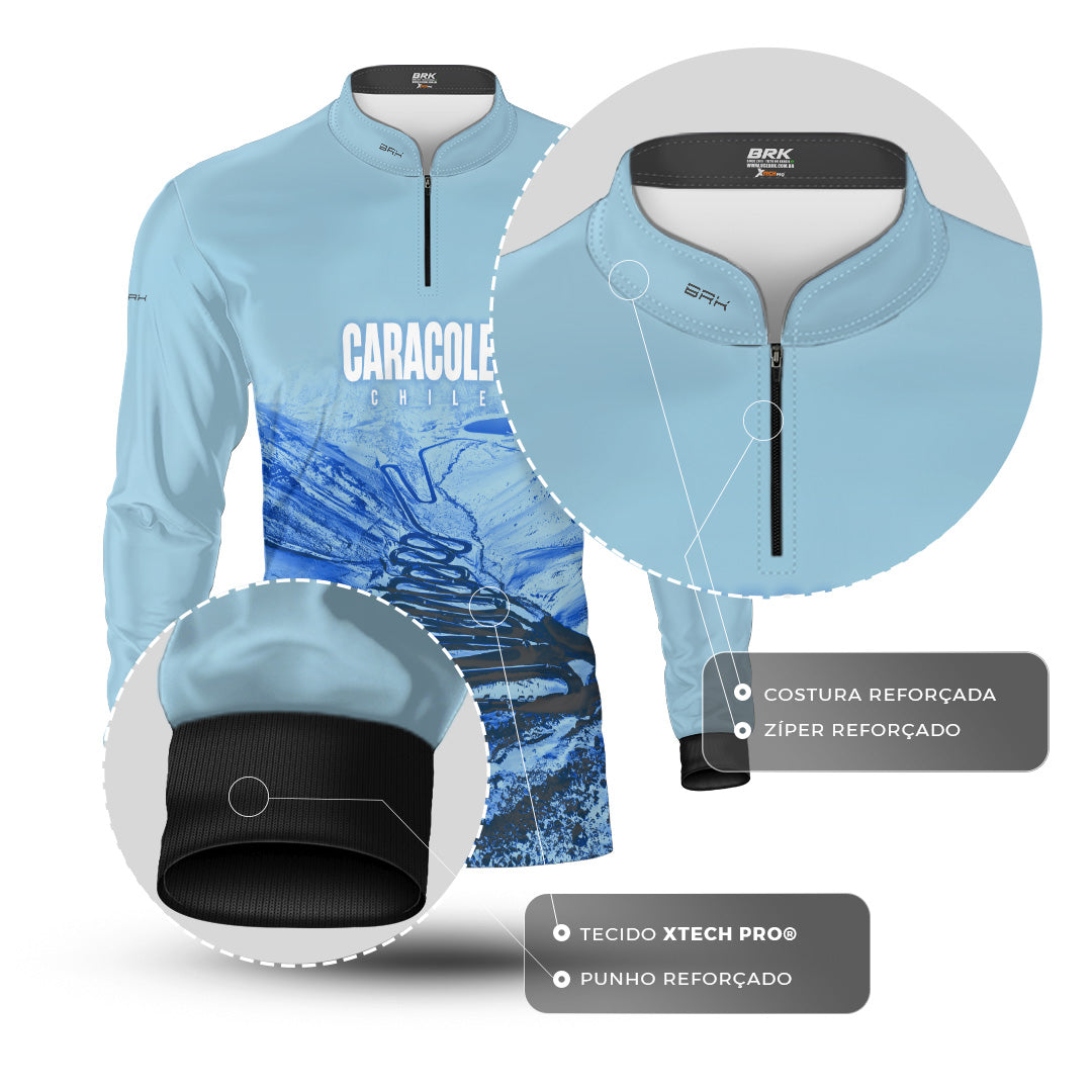 Camisa Brk Chile Estrada Los Caracoles com Proteção UV50+