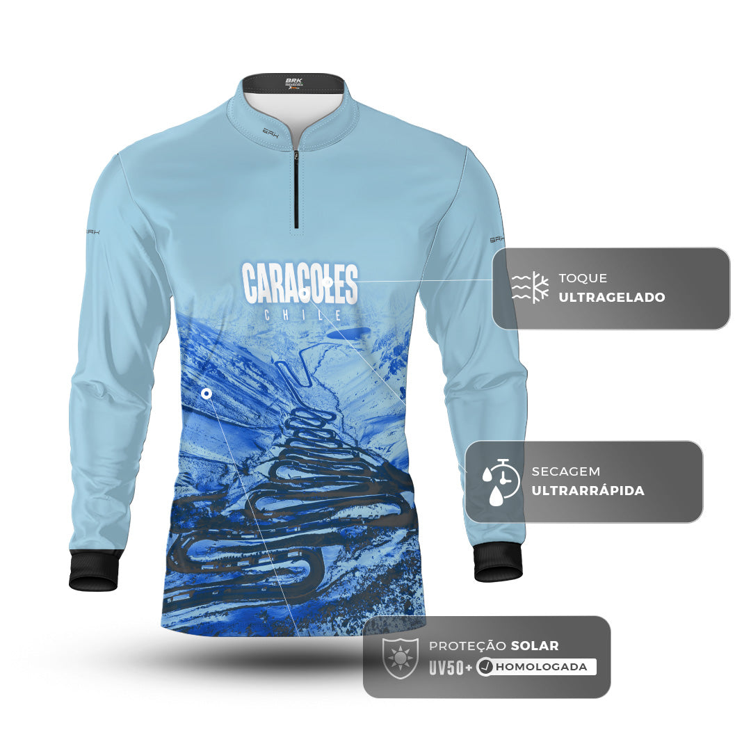 Camisa Brk Chile Estrada Los Caracoles com Proteção UV50+