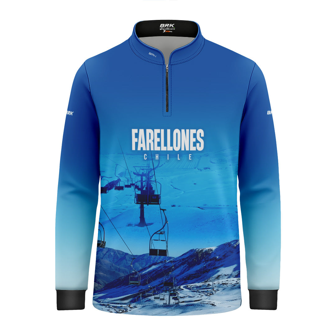 Camisa Infantil Brk Chile Farellones com Proteção UV50+