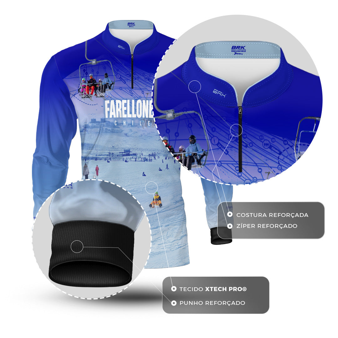 Camisa Brk Chile Farellones 2 com Proteção UV50+