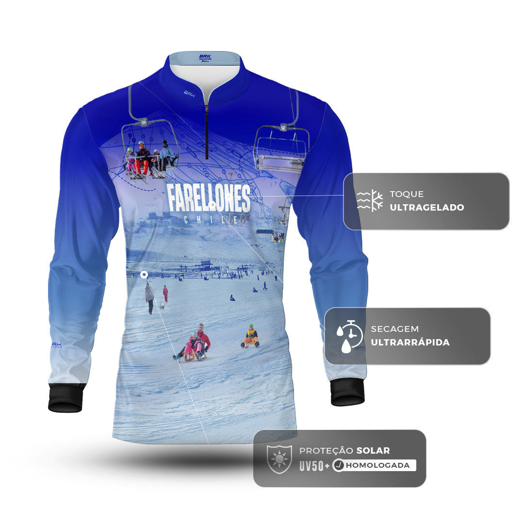 Camisa Brk Chile Farellones 2 com Proteção UV50+