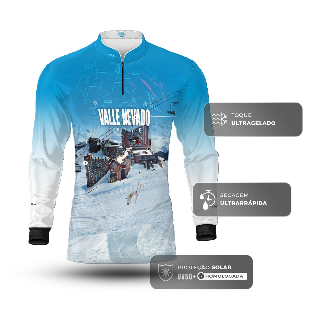 Camisa Brk Chile Valle Nevado 2 com Proteção UV50+