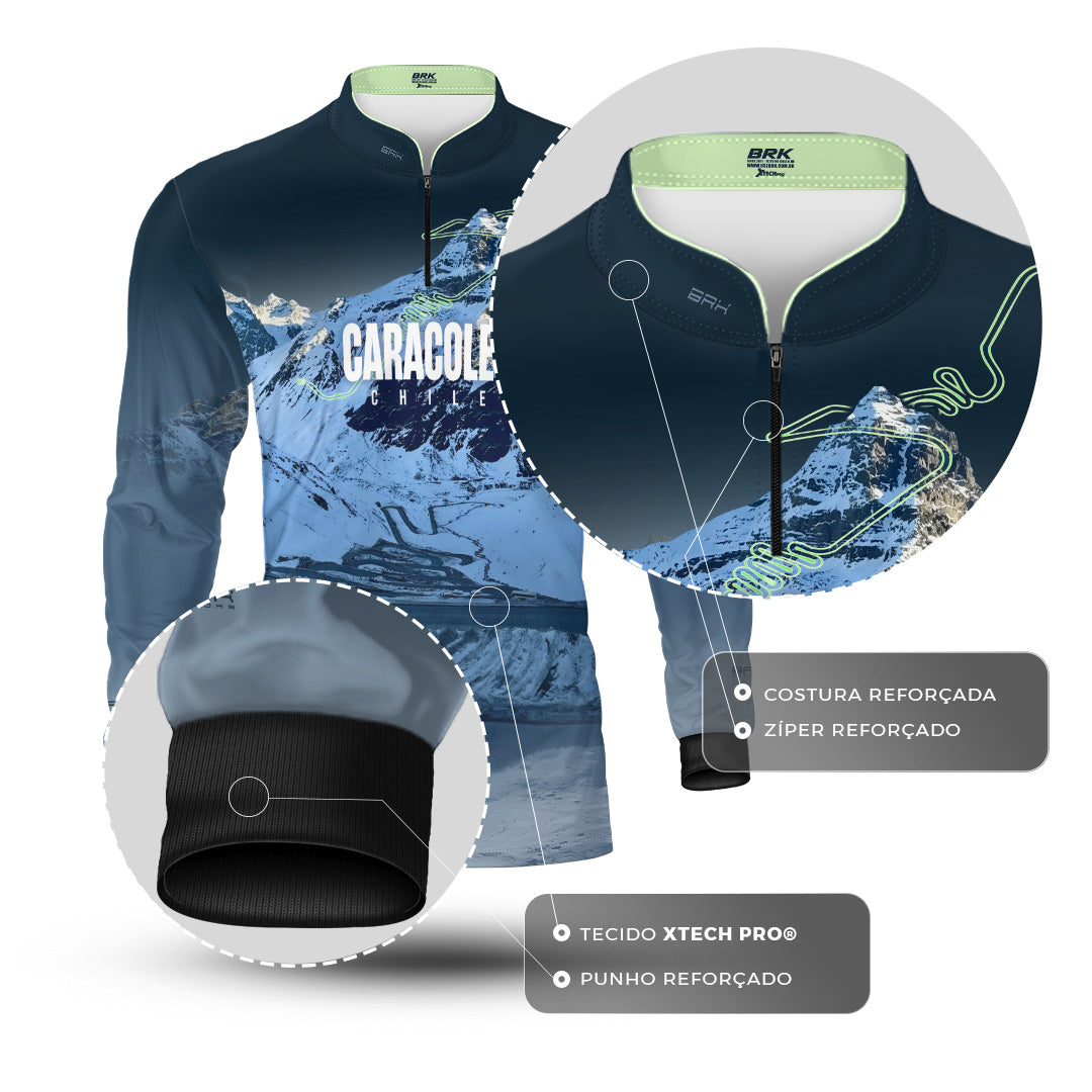 Camisa Brk Chile Estrada Los Caracoles 2 com Proteção UV50+