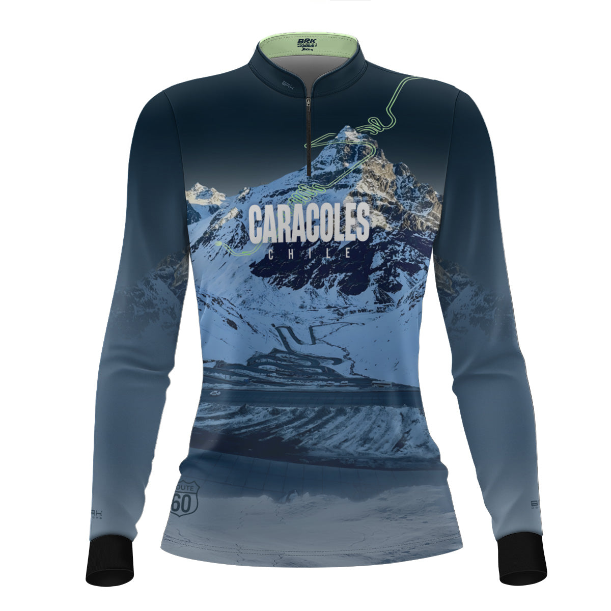Camisa Feminina Brk Chile Estrada Los Caracoles 2 com Proteção UV50+