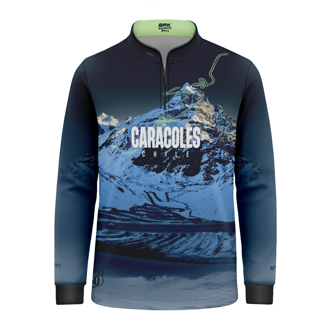 Camisa Infantil Brk Chile Estrada Los Caracoles 2 com Proteção UV50+