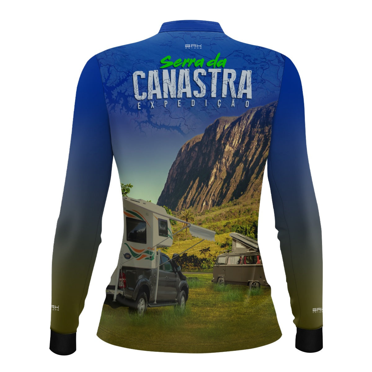 Camisa UV50 Feminina Brk Motorhome Serra da Canastra