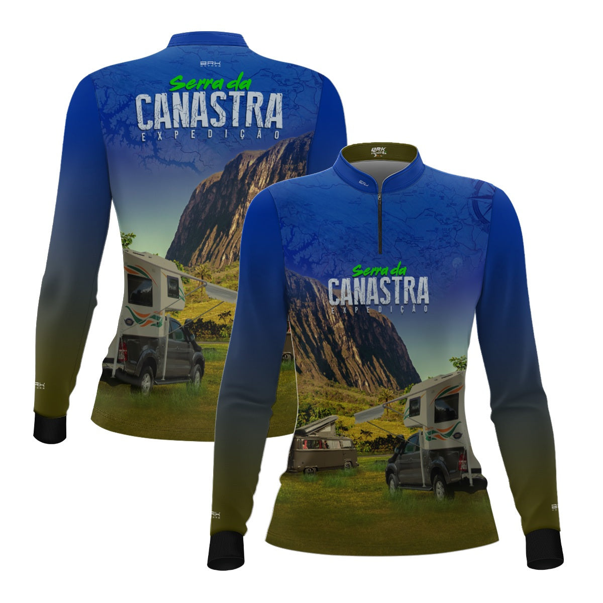 Camisa UV50 Feminina Brk Motorhome Serra da Canastra