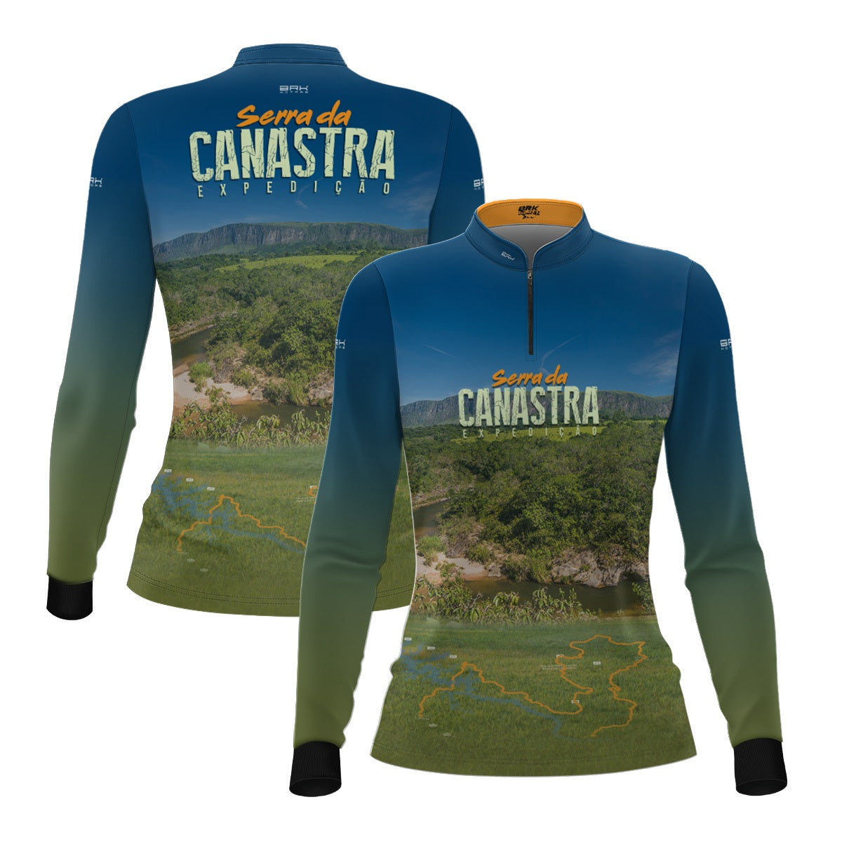 Camisa UV50 Feminina Brk Expedição Serra da Canastra