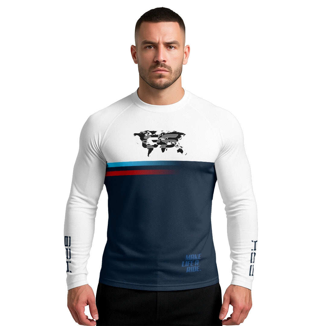 Camisa UV50 Segunda Pele Brk GS Make Life a Ride Mapa