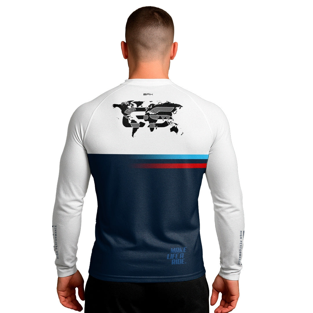 Camisa UV50 Segunda Pele Brk GS Make Life a Ride Mapa