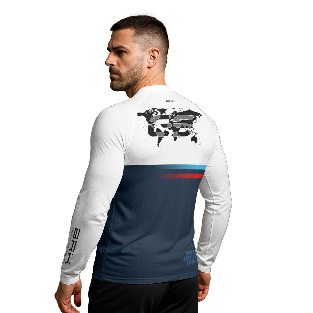 Camisa UV50 Segunda Pele Brk GS Make Life a Ride Mapa