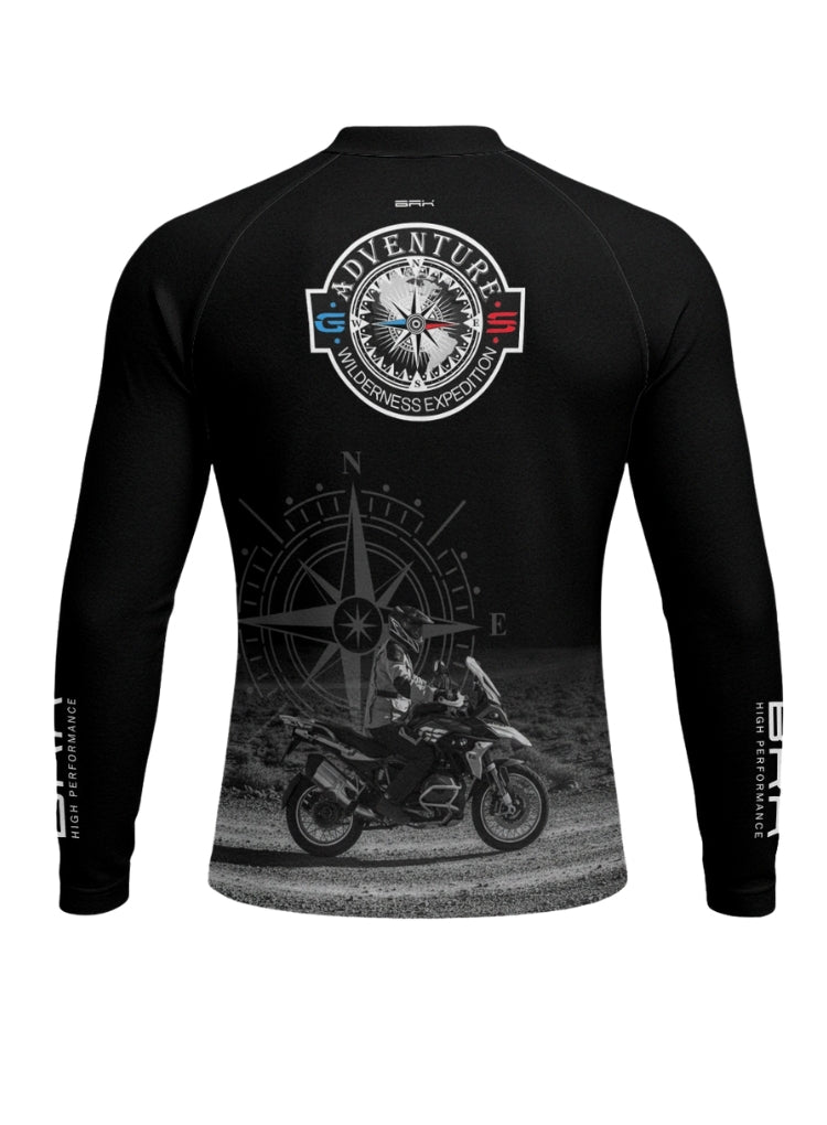 Camisa UV50 Segunda Pele Brk GS Adventure Preta