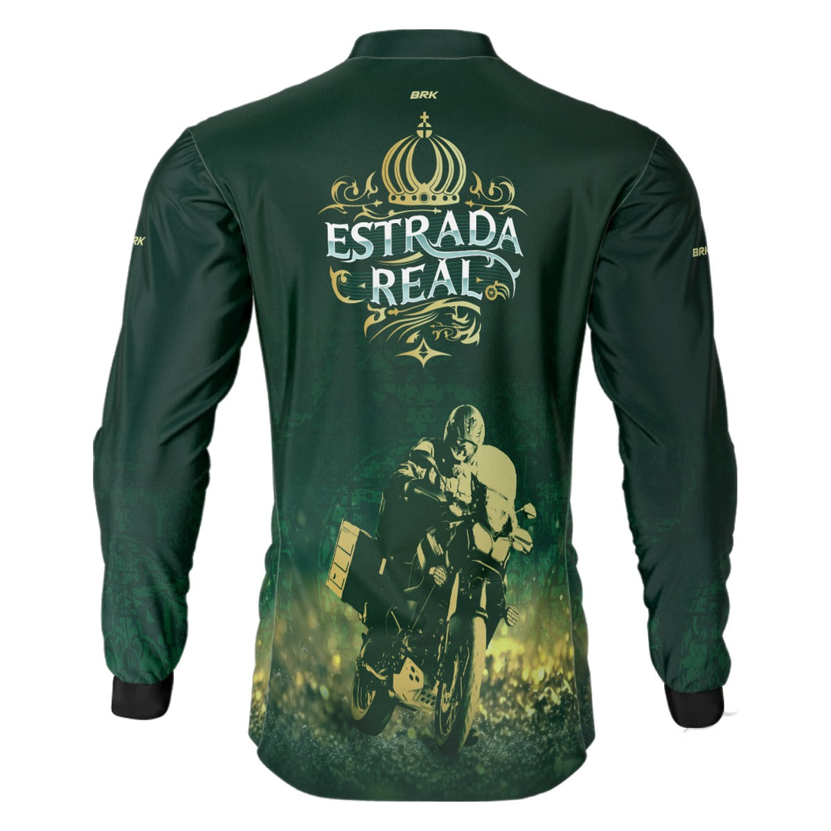 Camisa Motociclista BRK Verde Estrada Real com UV50 +